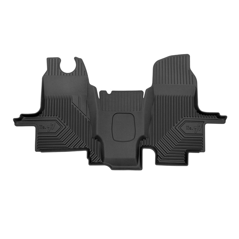Fußmatten Gummimatten No.77 für Ford Transit V 2000-2013 TPE Schwarz 1 teile
