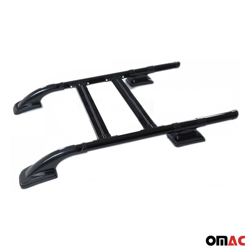 Dachreling Dachträger Gepäckträger Satz für VW Amarok 2010-2021 Alu Schwarz 4x