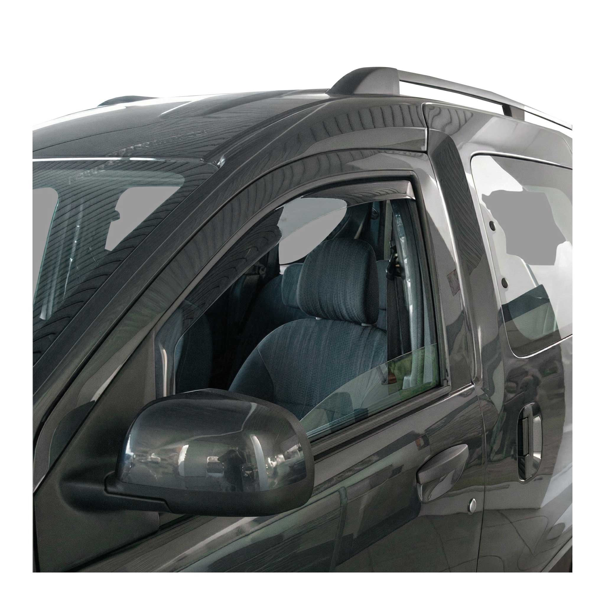 Windabweiser Regenabweiser für Dacia Lodgy Dokker 2012-2022 Dunkel Acryl 2tlg