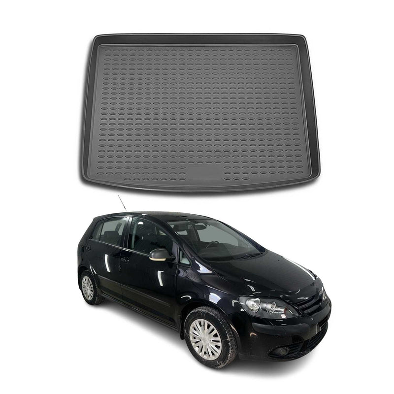 Kofferraummatte Kofferraumwanne für VW Golf Plus 2004-2014 Gummi TPE Schwarz