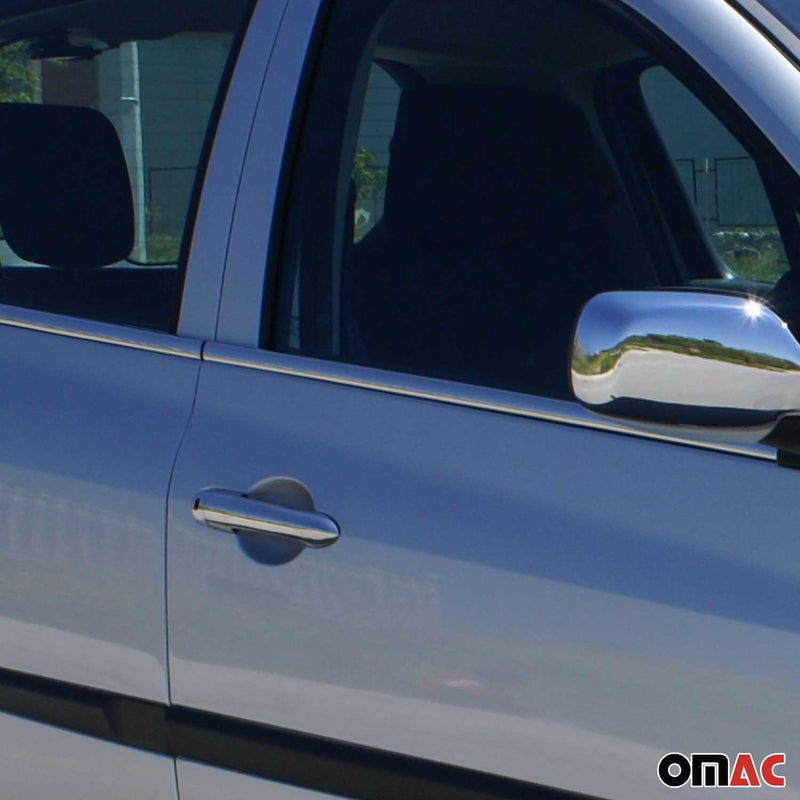 Fensterleisten Zierleisten für Renault Clio 2005-2013 Edelstahl Chrom 4tlg