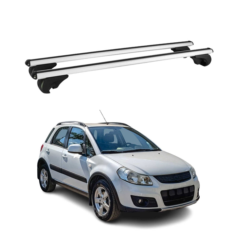 Dachträger Grundtäger für Suzuki SX4 2006-2013 75kg Alu Silber 2 tlg