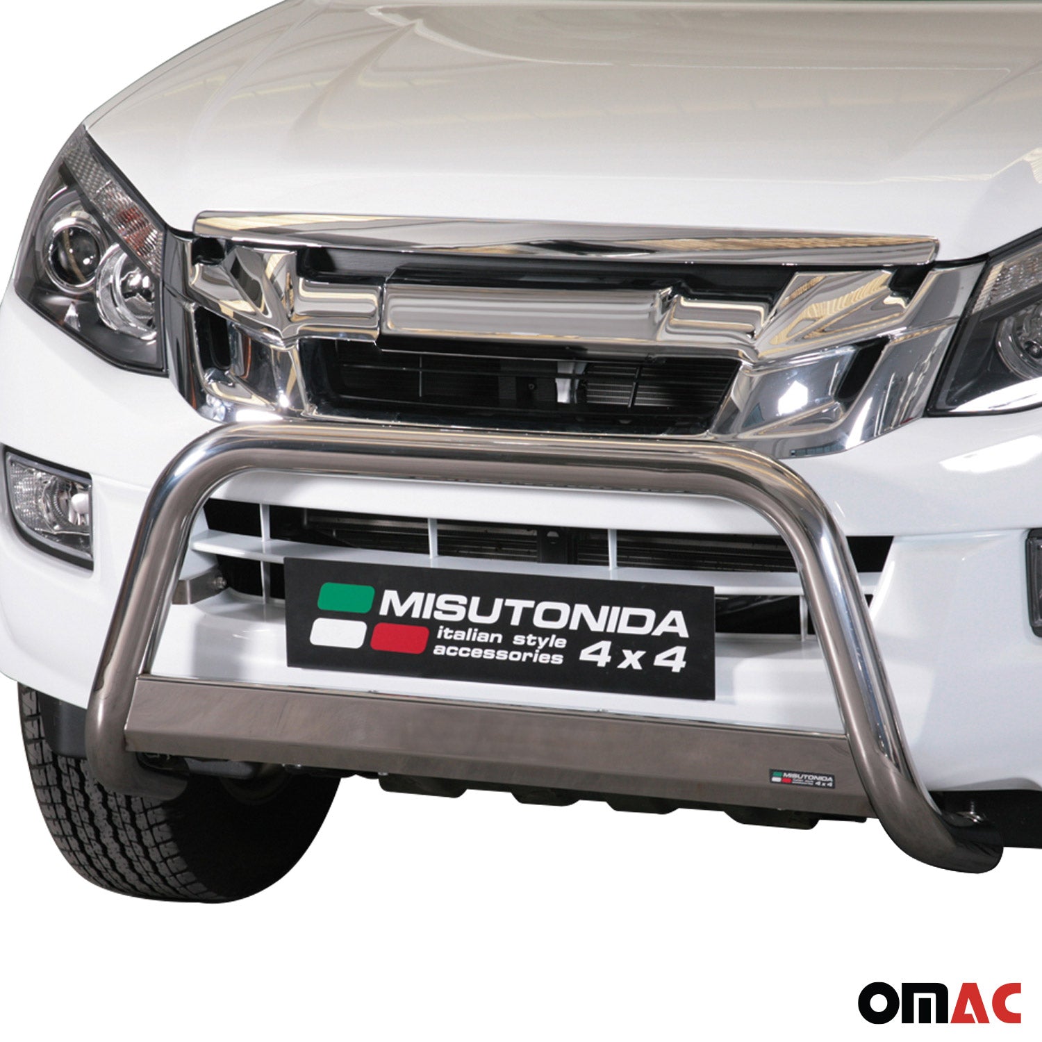 Frontbügel Frontschutzbügel für Isuzu D-Max 2012-2019 ø63mm Stahl Silber Schutz