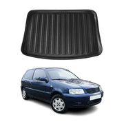 Kofferraumwanne Laderaumwanne für VW Polo 1997-2002 Schrägheck Gummi TPE Schwarz