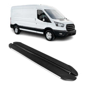 Seitenschweller Trittbretter für Ford Transit 2015-2026 L3 Silber Aluminium 2x