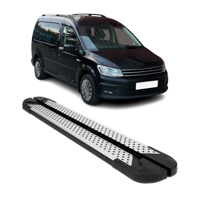 Alu Seitenbretter Trittbretter Schweller für VW Caddy Maxi 2004-2015 Schwarz