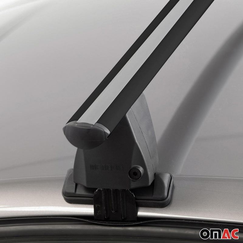 Menabo Dachträger Grundtäger für Ford Ranger 2012-2022 DoubleCab ABE Schwarz 2x