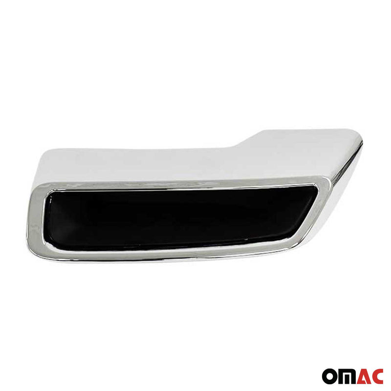 Stoßstangen Diffusor Auspuffrahmen für Peugeot 3008 2016-2020 Chrom ABS 2 tlg