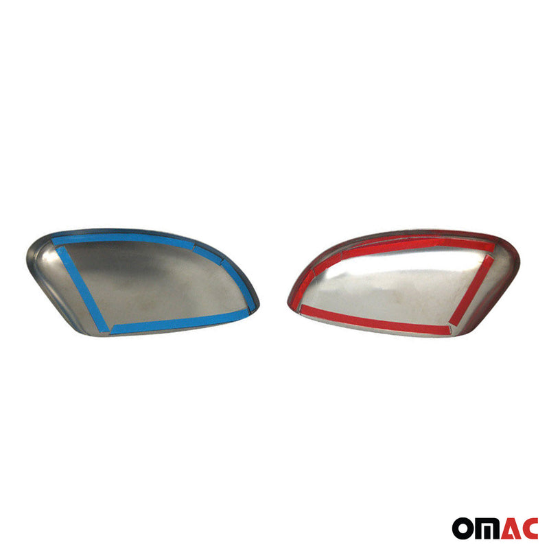 Spiegelabdeckung Spiegelkappen für Ford Focus 2 Kombi 2004-2011 Edelstahl Chrom