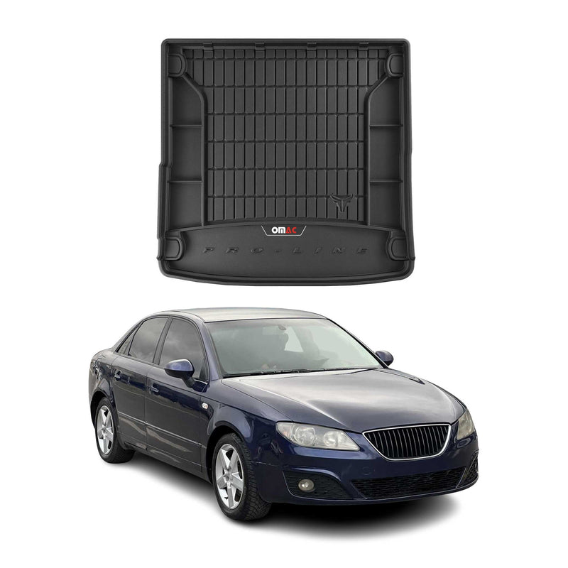 OMAC Gummi Kofferraumwanne für Seat Exeo ST 2008-2013 TPE Laderaumwanne Schwarz