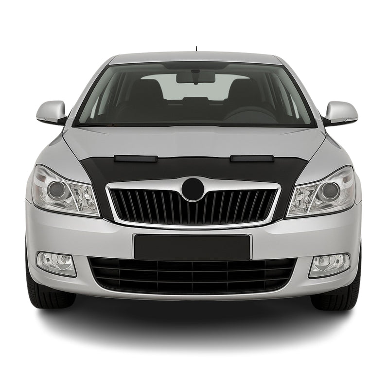 Haubenbra Steinschlagschutz für Skoda Octavia 1Z 2004-2009 Schwarz Halb