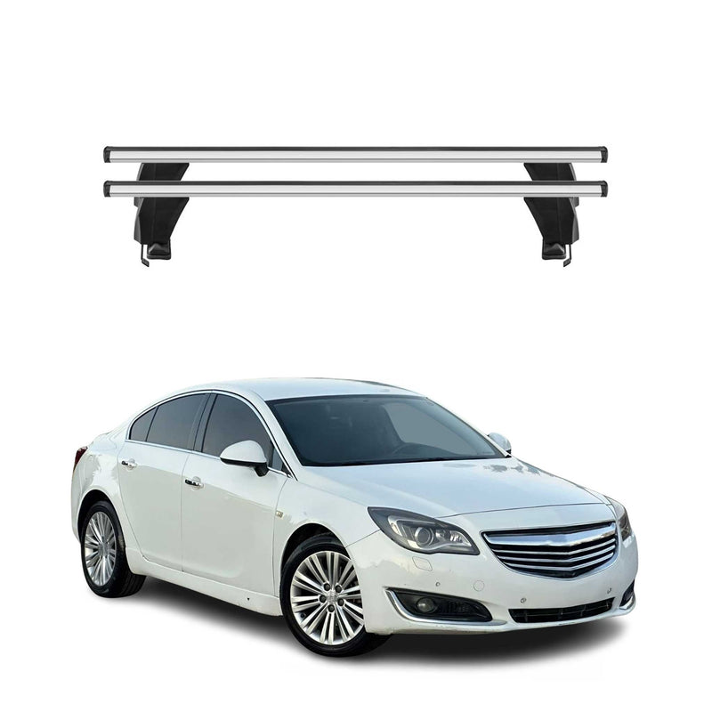 Menabo Dachträger Grundtäger für Opel Insignia A 2008-2017 50kg Alu Silber 2 tlg