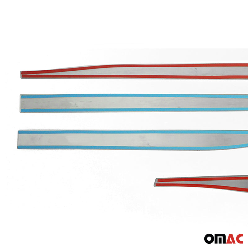 Seitentürleiste Türschutzleiste für Opel Crossland X 2017-2025 Chrom Stahl 4x