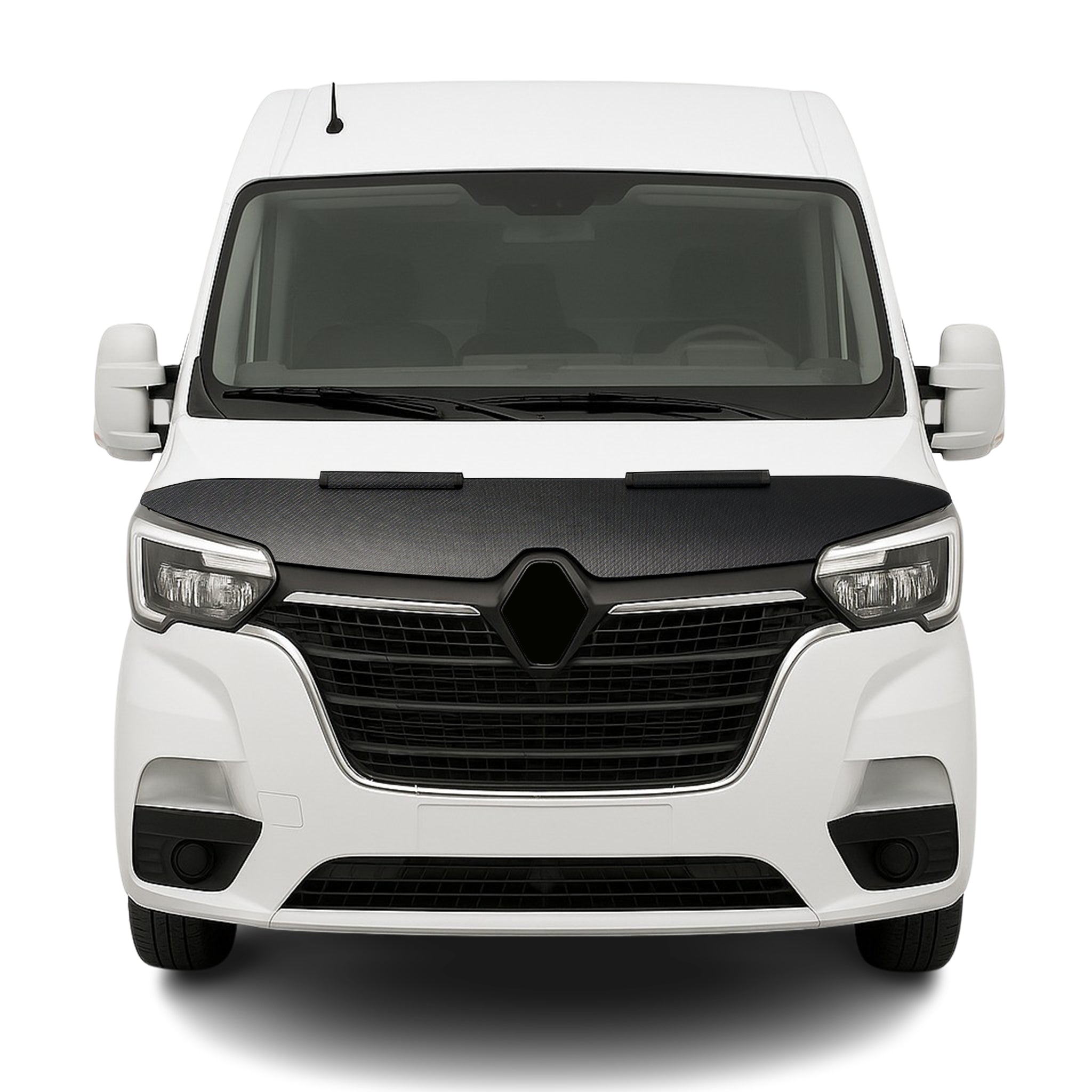 Haubenbra Steinschlagschutz Bonnet Bra für Renault Master 2019-2023 Carbon Halb