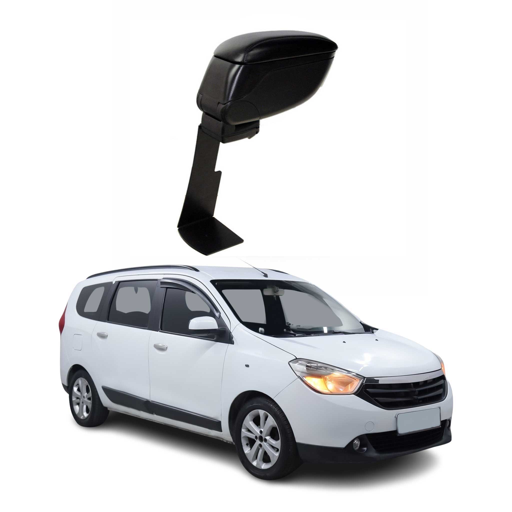 Mittelarmlehne Armlehne für Dacia Lodgy 2012-2024 PU-Leder Metall Schwarz