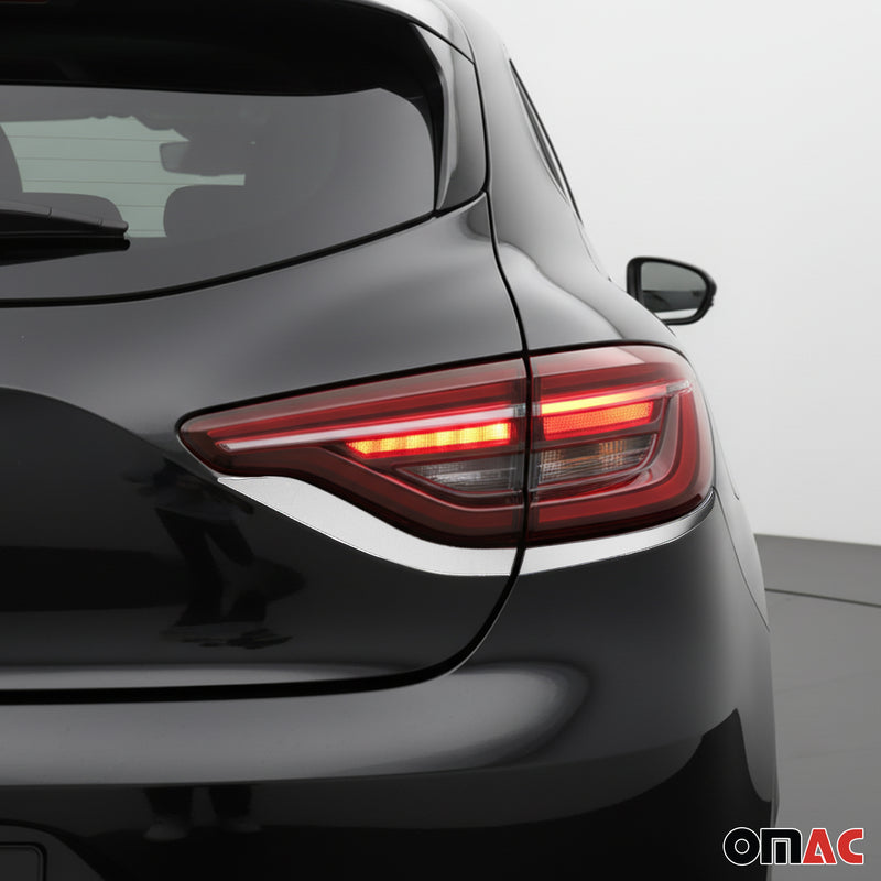 Rücklicht Leisten Heckleuchte für Renault Clio 2019-2025 Edelstahl Silber 4tlg