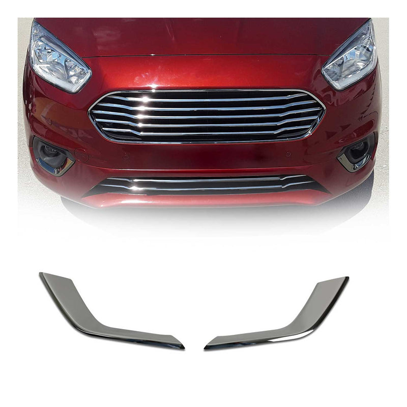 Nebelscheinwerfer Rahmen für Ford Tourneo Courier 2018-2024 Chrom Dunkel