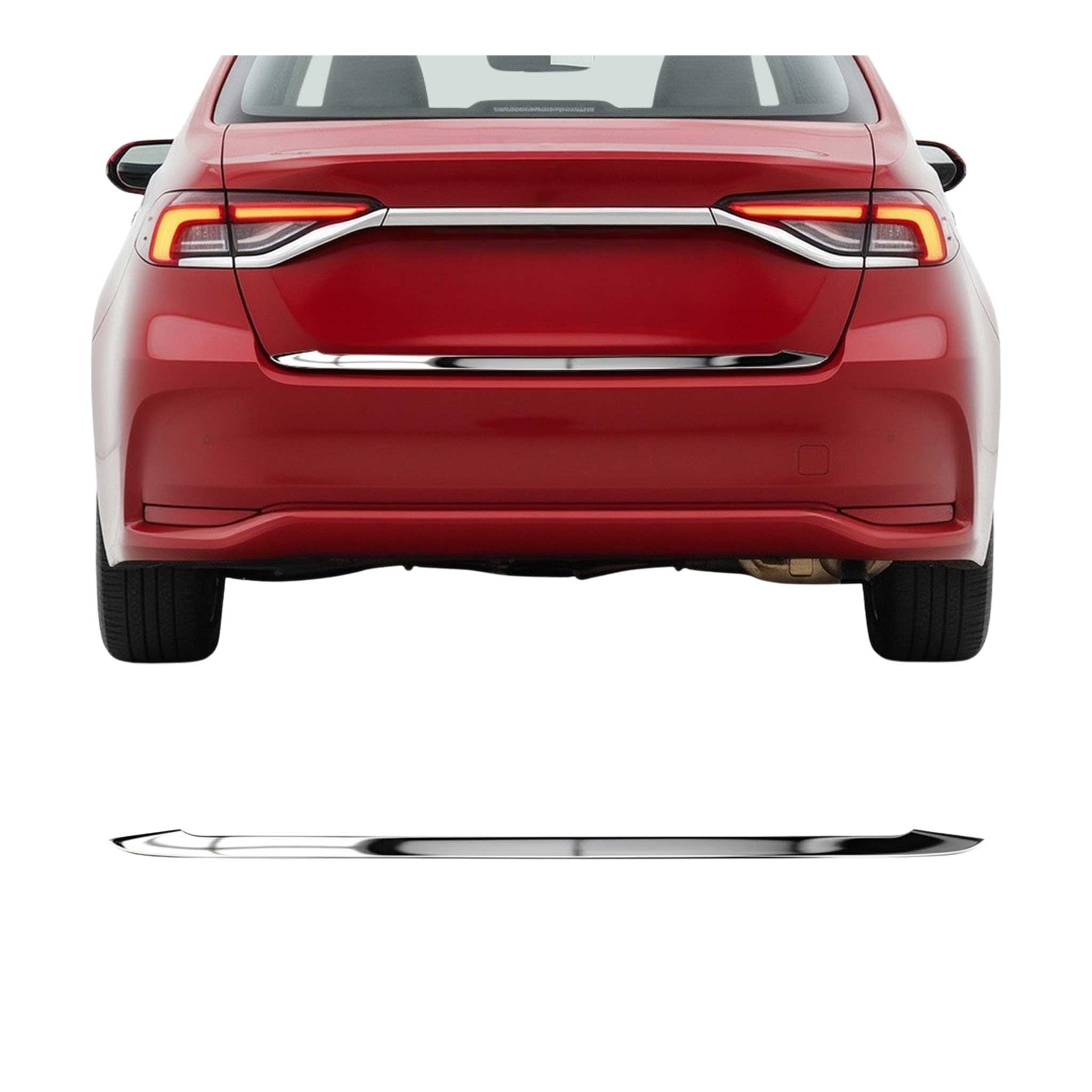 Kofferraumleiste Heckleiste für Toyota Corolla Limo 2019-2026 Untere Edelstahl