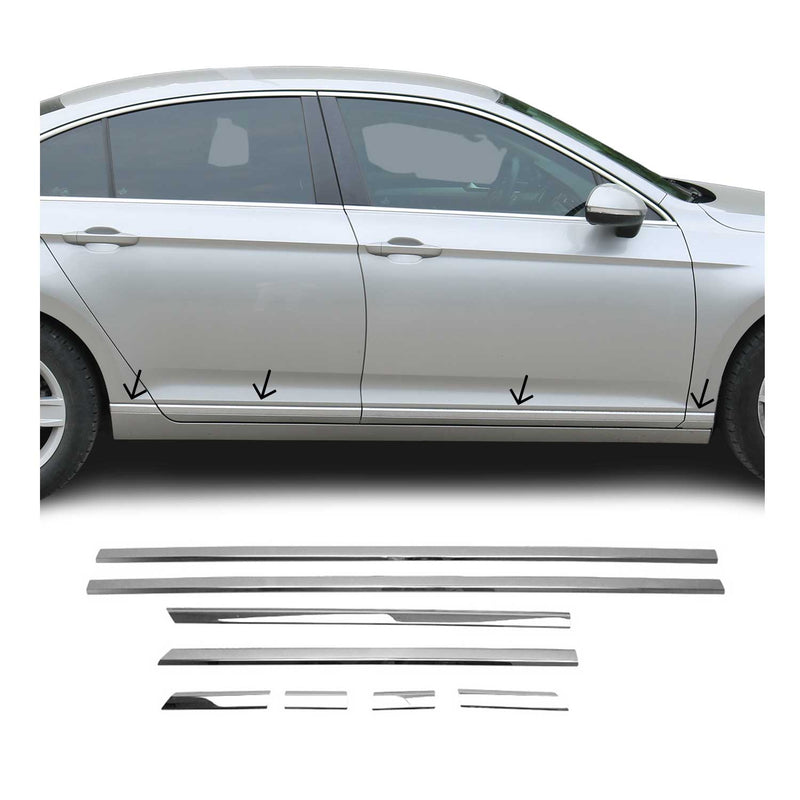 Seitentürleiste Türschutzleiste für VW Passat Alltrack B8 2014-2025 Edelstahl 8x