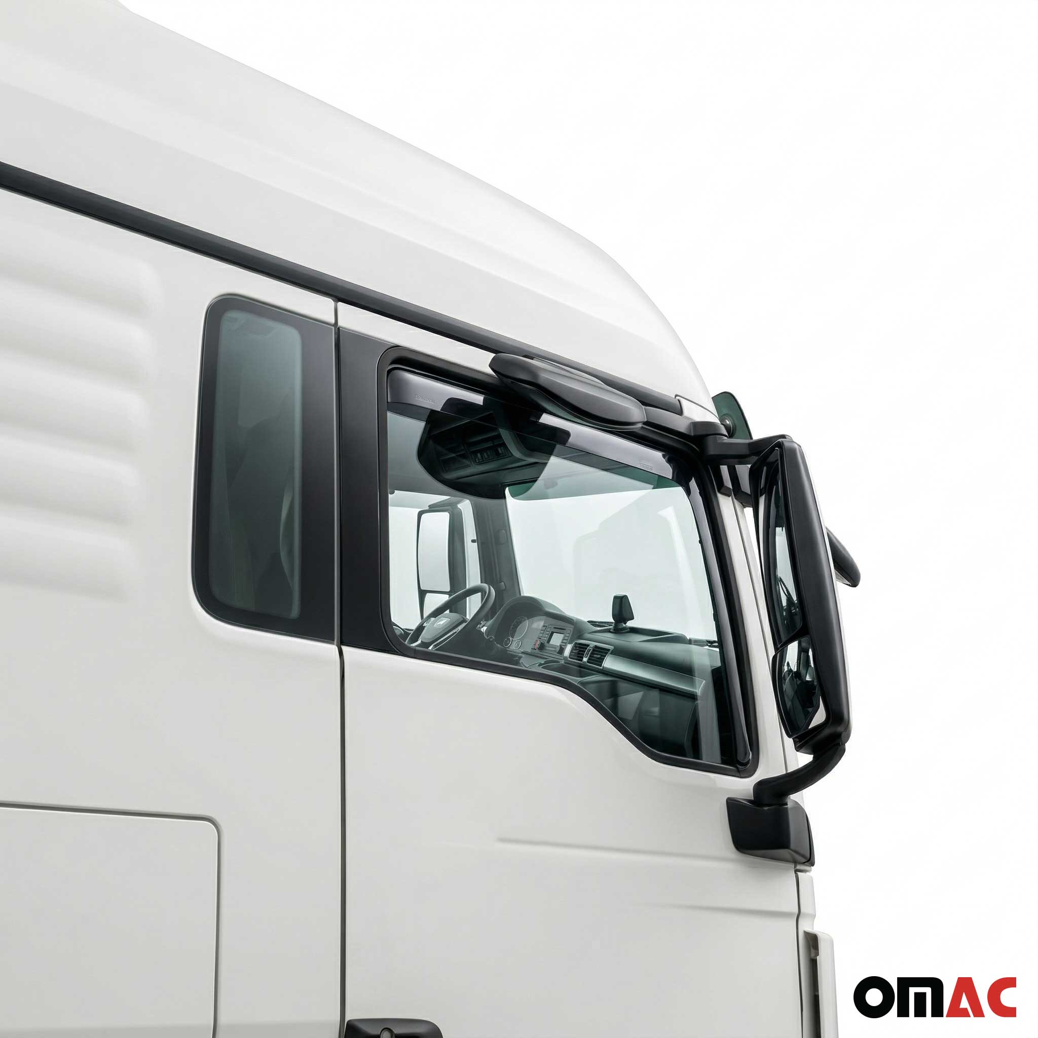 Windabweiser Regenabweiser für MAN TGX 2007-2020 Dunkel Acryl 2tlg