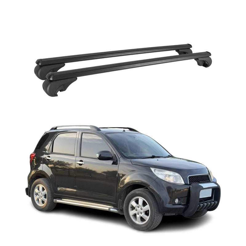 Dachträger für Daihatsu Terios 2006-2013 Gepäckträger Grundträger Alu Schwarz 2x