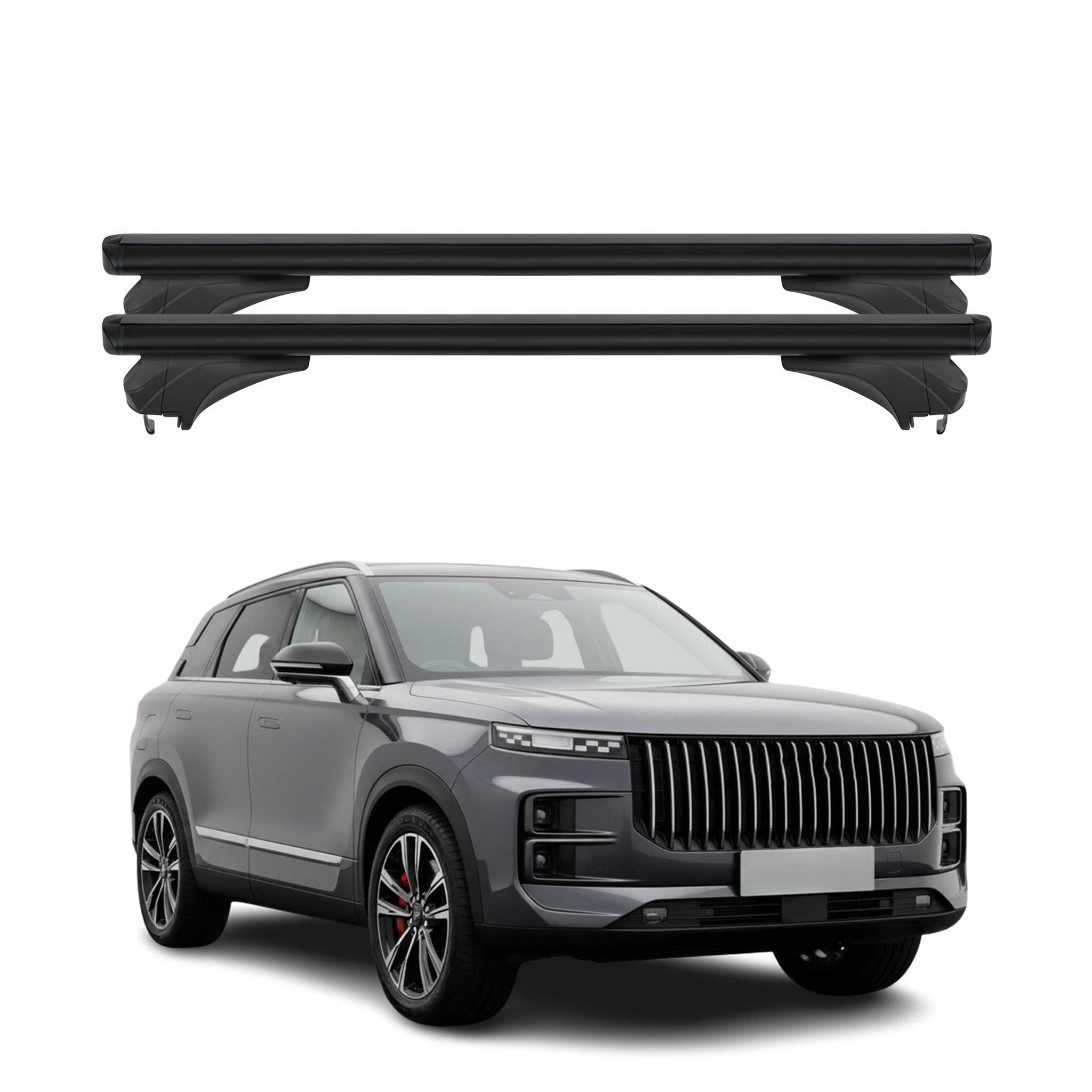 Menabo Dachträger Grundtäger für Jaecoo J7 2024-2026 Aluminium Schwarz 2 tlg