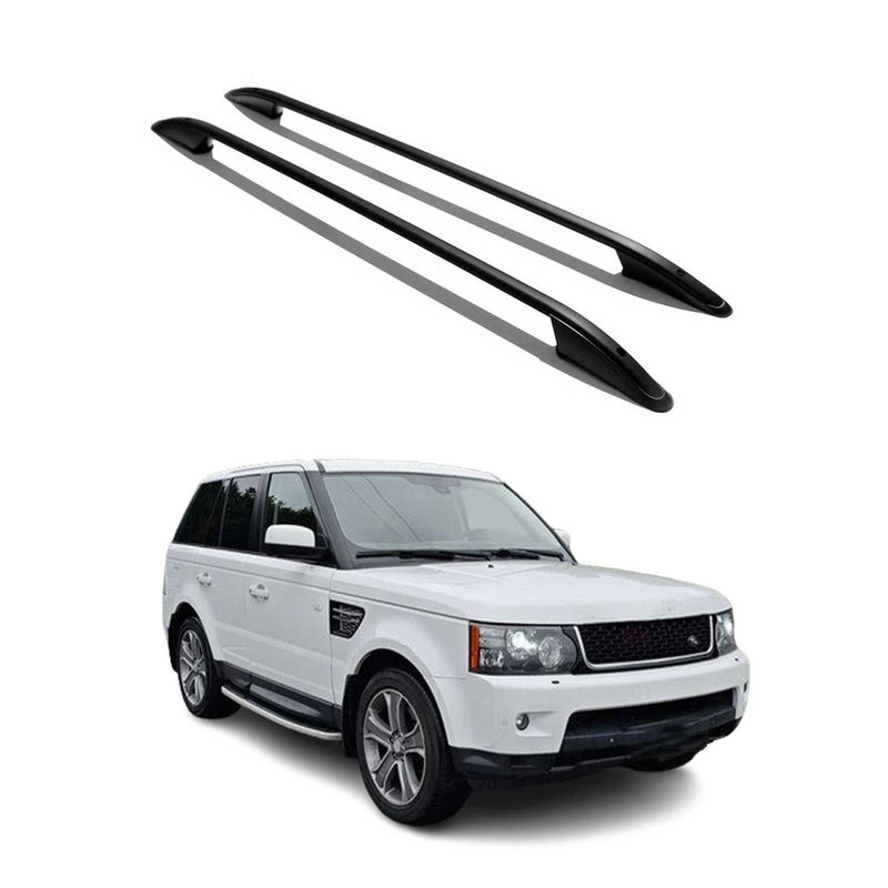 Dachreling Dachgepäckträger für Range Rover Sport L320 2005-2013 Alu Schwarz 2x