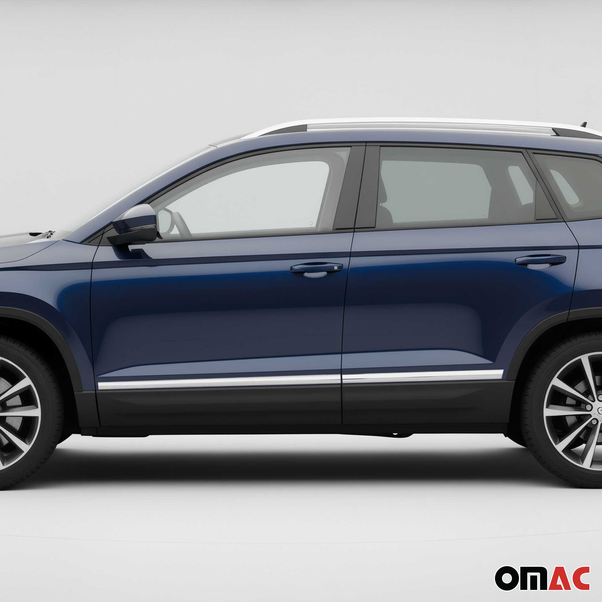 Seitentürleiste Türleisten Türschutzleiste für Skoda Karoq 2017-2026 Chrom 4x