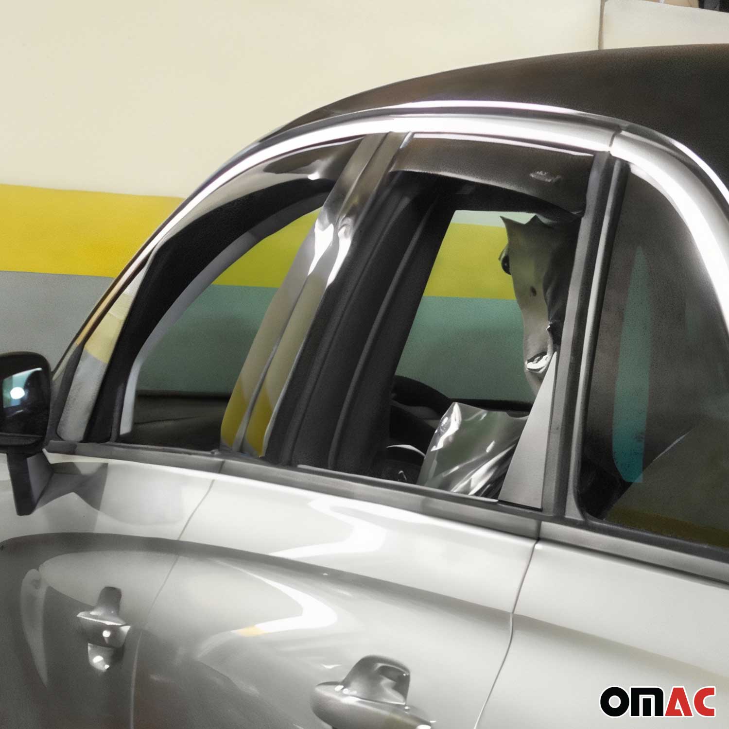 Windabweiser Regenabweiser für Opel Crossland 2017-2025 Dunkel Acryl 4tlg