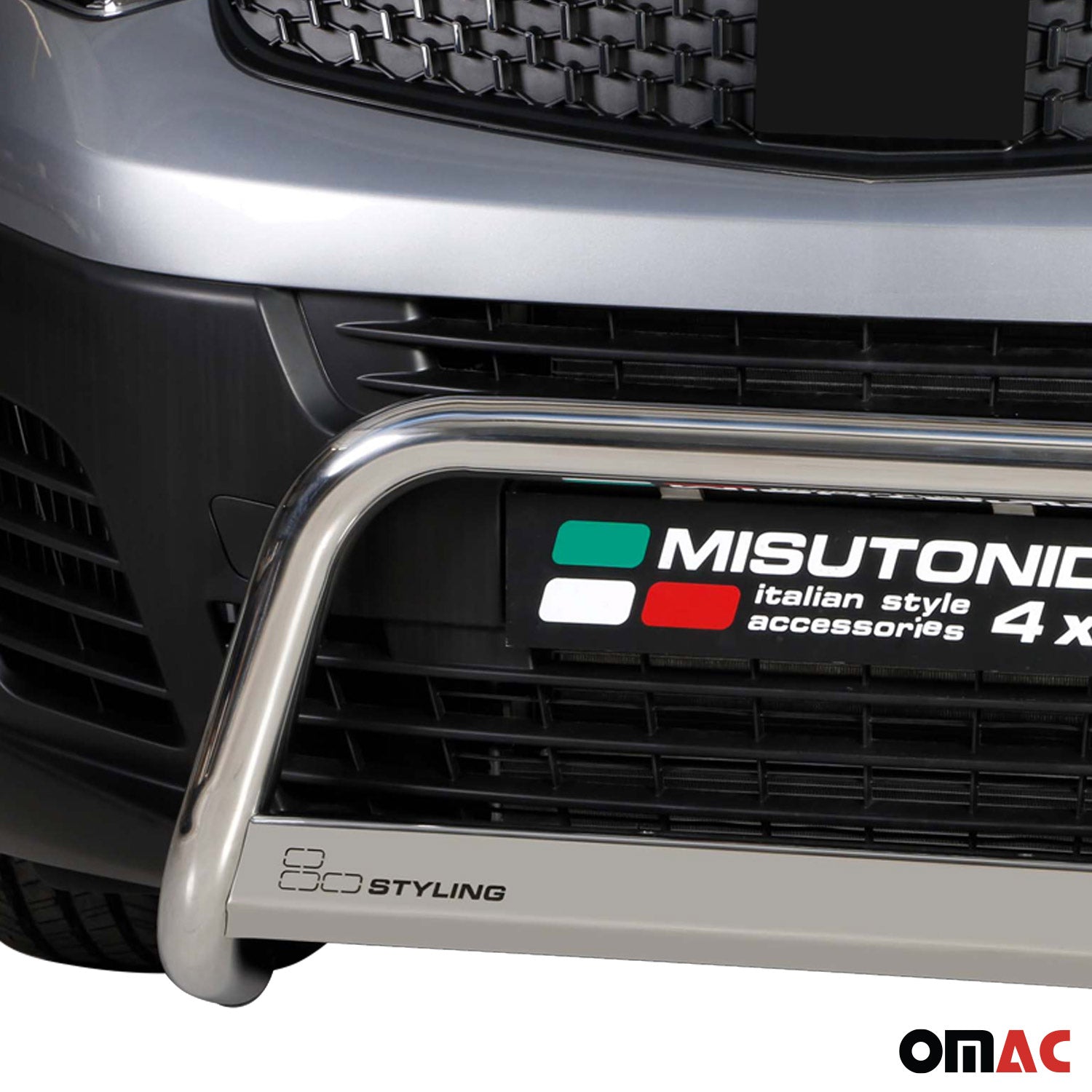Frontbügel Frontschutzbügel für Fiat Scudo 2022-2026 ø63mm Stahl Silber Schutz