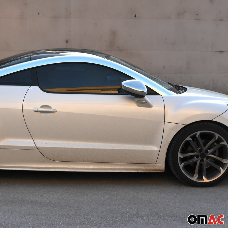 Spiegelkappen Spiegelabdeckung für Peugeot RCZ 2010-2015 Chrom 2 tlg Edelstahl