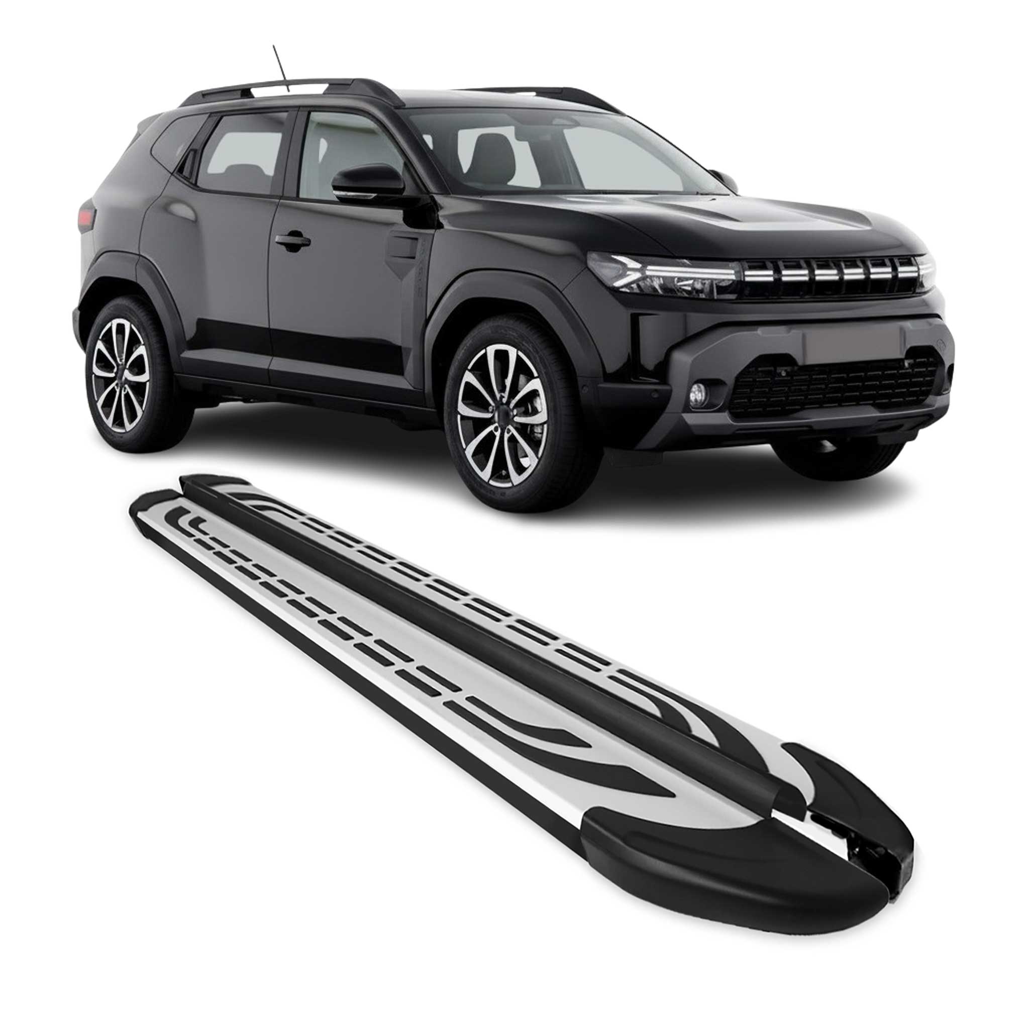 Trittbretter Seitenschweller für Renault Duster /Dacia Duster 2024-2026 Schwarz