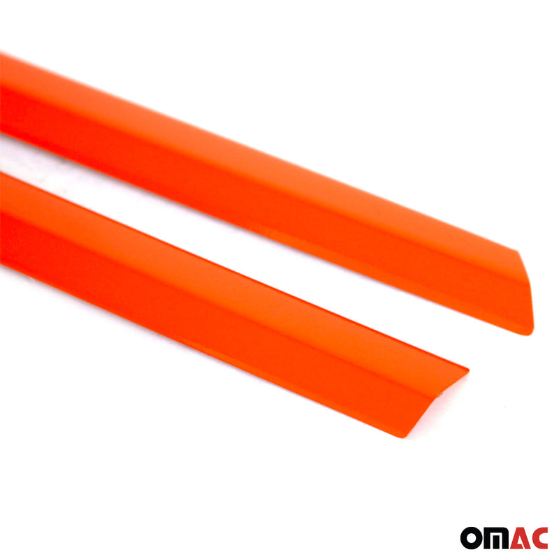 Kühlergrill Grillleisten für VW T6 2015-2019 Highline Edelstahl Orange 2tlg