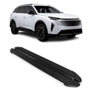 Trittbretter Seitenschweller für Peugeot 5008 III 2024-2026 Alu Schwarz Grau