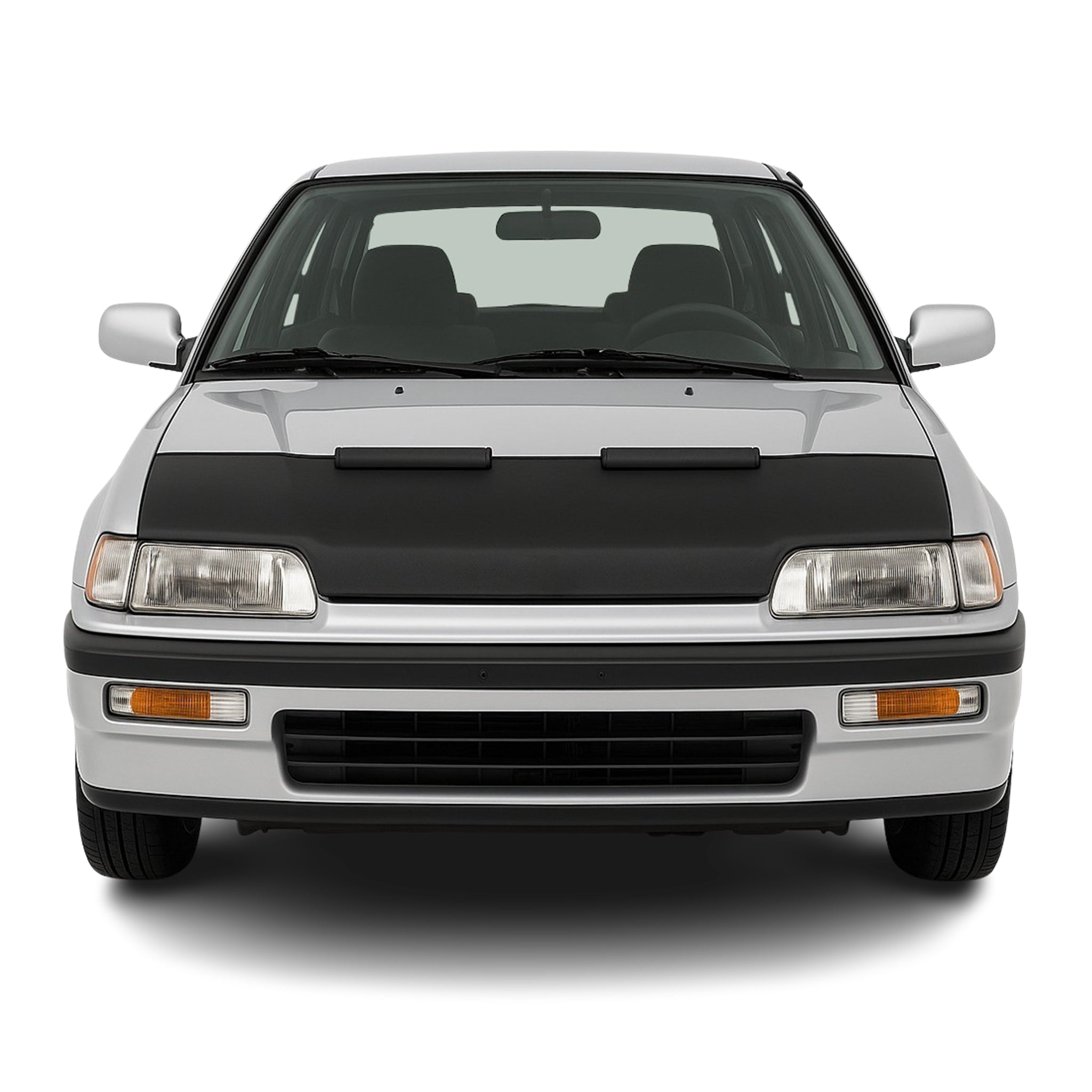 Haubenbra Steinschlagschutz Bonnet Bra für Honda Civic 1987-1993 Schwarz Halb