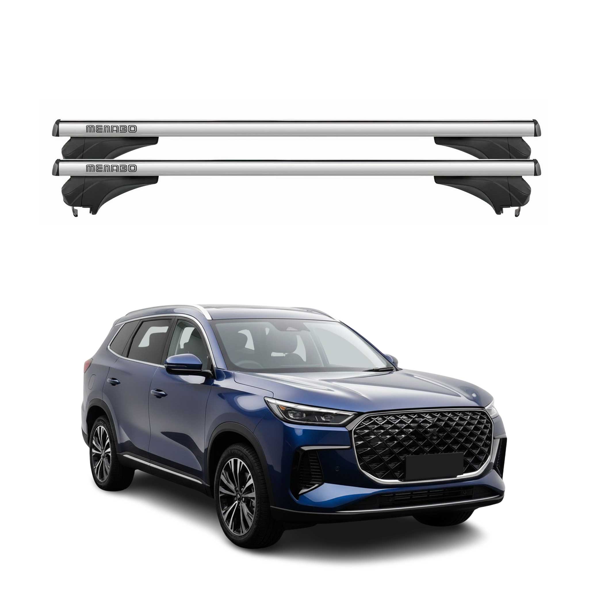 Menabo Dachträger Grundtäger für EBRO S800 2025-2026 Aluminium Silber 2 tlg