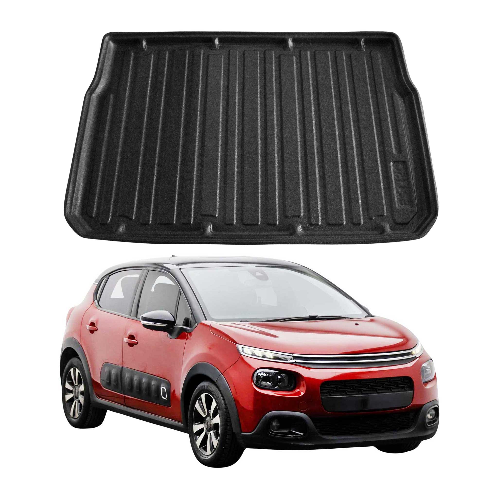 Kofferraumwanne Laderaumwanne für Citroen C3 2016-2024 Schrägheck 5tür Gummi TPE