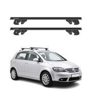 Dachträger Grundtäger für VW Golf Plus mk5 2004-2009 Alu 90kg TÜV Schwarz 2tlg