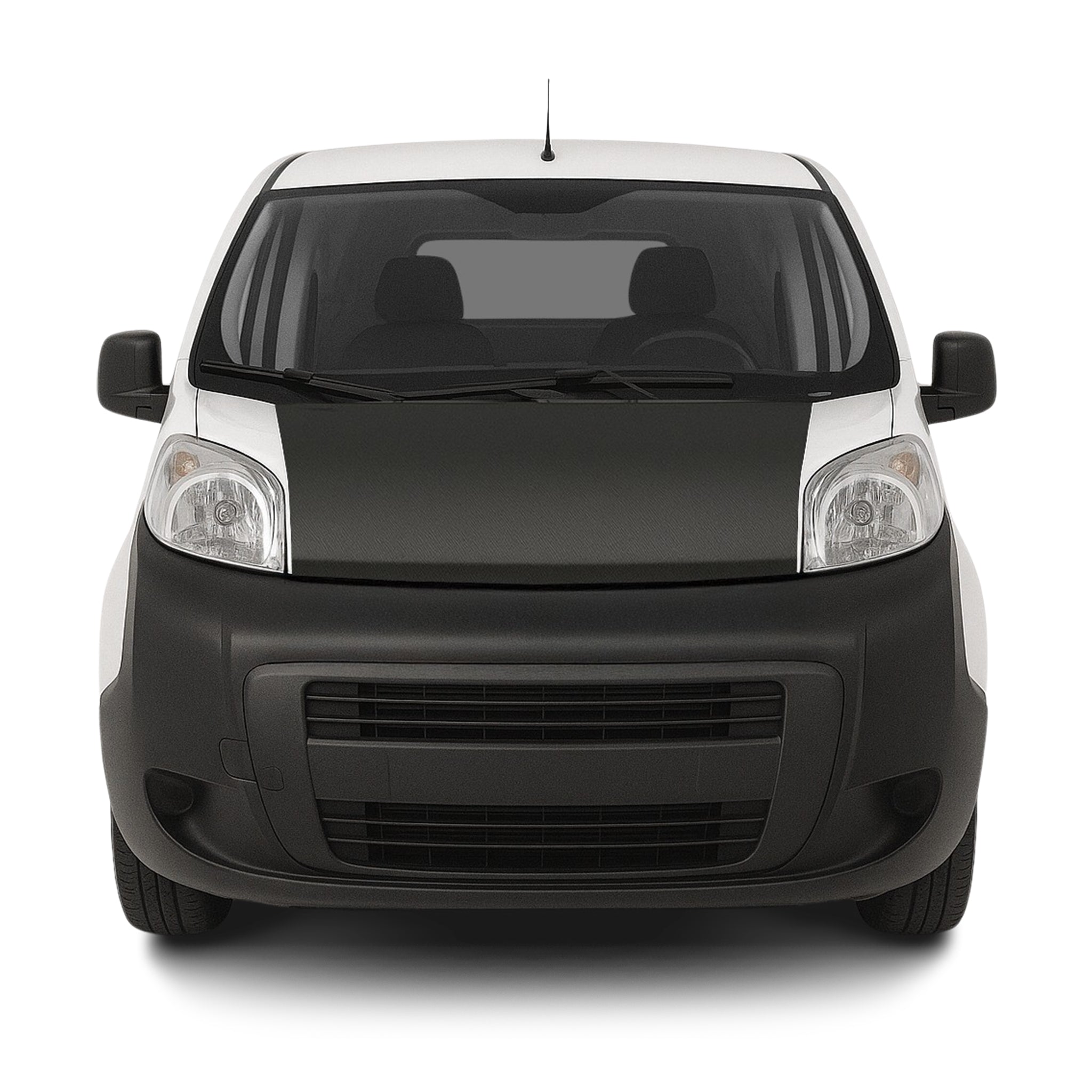 Haubenbra Steinschlagschutz für Fiat Fiorino Nemo Bipper 2008-2016 Schwarz