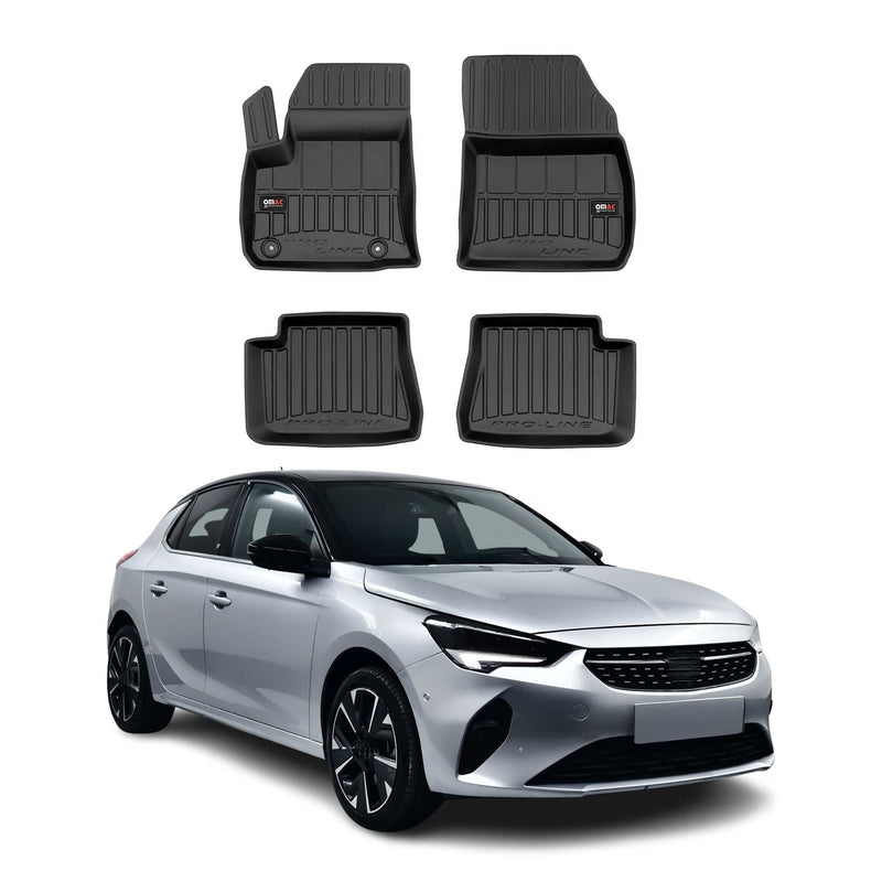 OMAC Gummi Fußmatten für Opel Corsa-e F 2019-2024 Premium TPE Automatten 4tlg