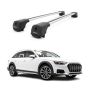 Dachträger Grundträger für Audi A4 B9 Allroad 2016-2025 Aluminium 75kg Grau 2tlg