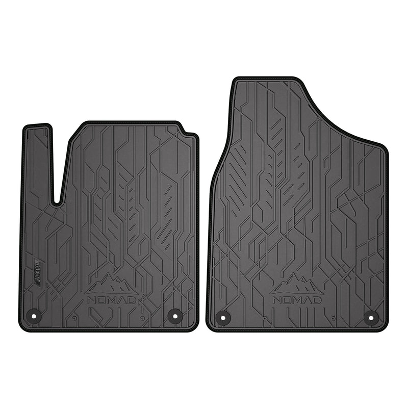 Fußmatten Gummimatten für Seat Alhambra / VW Sharan 1995-2010 Schwarz-Schwarz