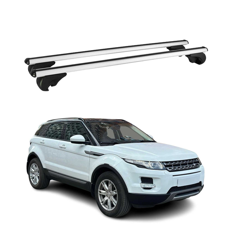 Dachträger Grundtäger für Land Rover Evoque L538 2011-2018 5 tür 75kg Alu Silber