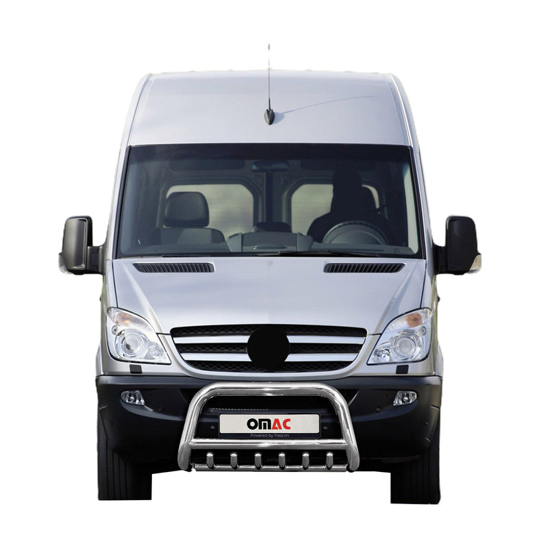 Frontbügel Frontschutzbügel für Mercedes Sprinter 2006-2013 mit ABE Stahl Silber