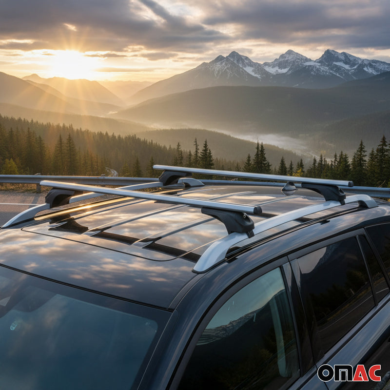 Menabo Dachträger für VW Tiguan II AD1 / Allspace / R-Line 2016-2025 Alu Silber