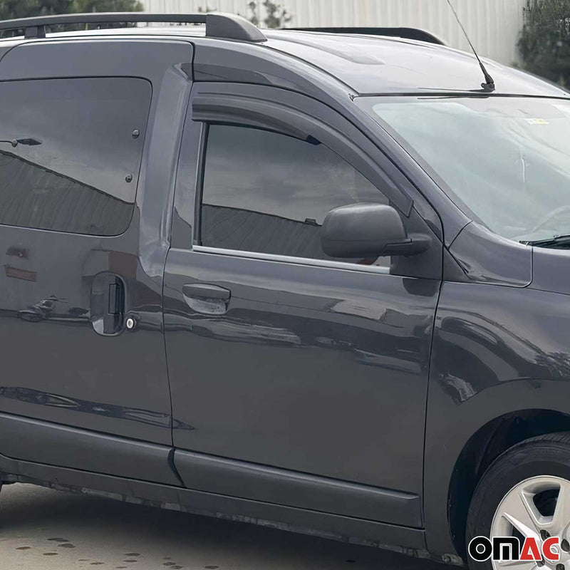 Window strips decorative strips for Dacia Dokker 2012-2021 stainless steel chrome 2 pieces