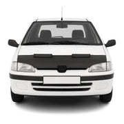Haubenbra Steinschlagschutz Bonnet Bra für Peugeot 106 1992-2002 Schwarz Halb