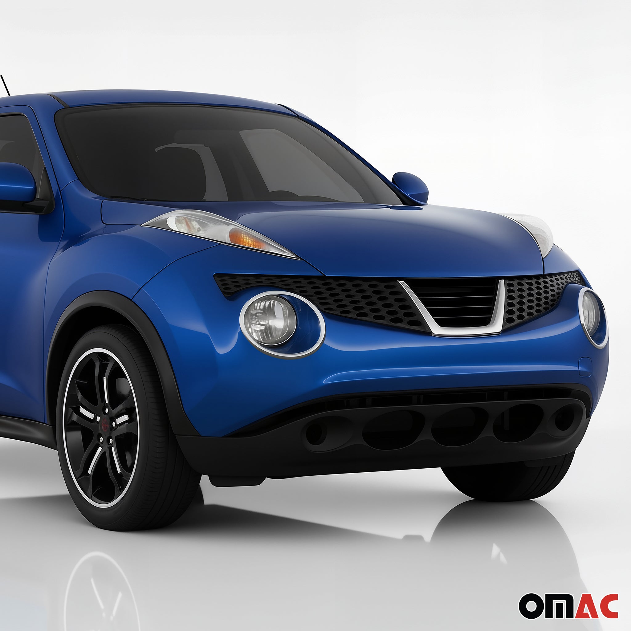Scheinwerfer Leisten Scheinwerferblende für Nissan Juke 2010-2014 Edelstahl 2tlg