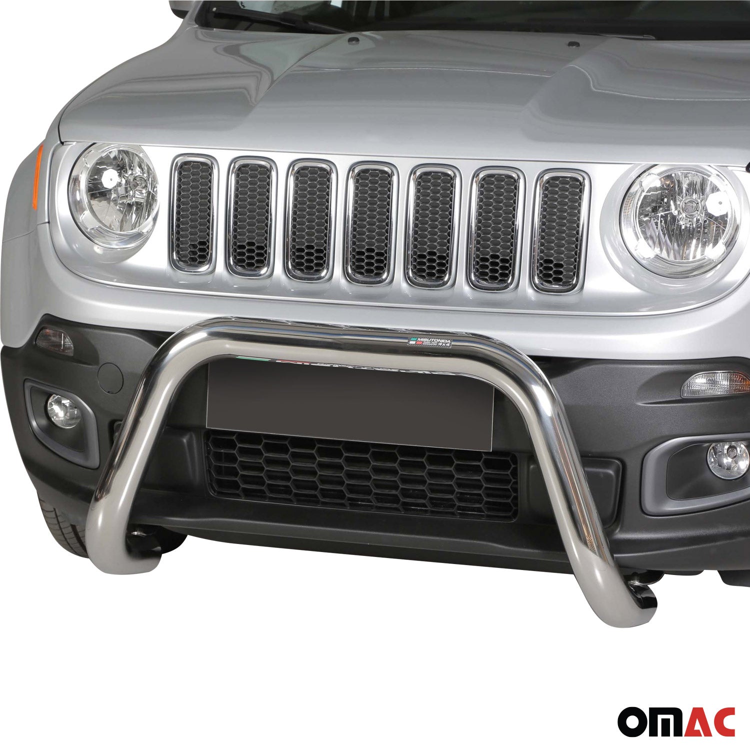 Frontbügel Frontschutzbügel für Jeep Renegade 2014-2017 ø76mm Stahl Silber