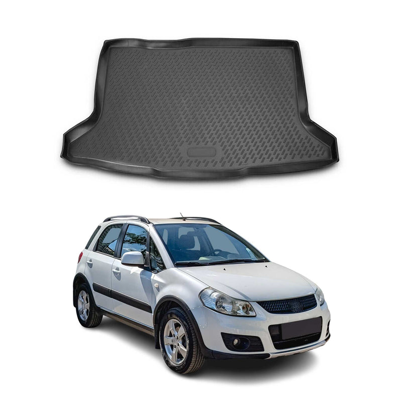 Kofferraumwanne Laderaumwanne für Suzuki SX4 2007-2014 Gummi Schwarz